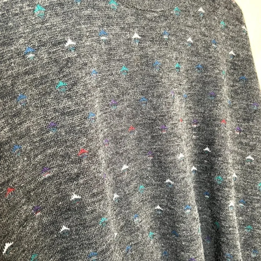 Cambridge Classics XL Dark‎ Gray Acrylic Wool Blend Pull Over Grandpa Sweater